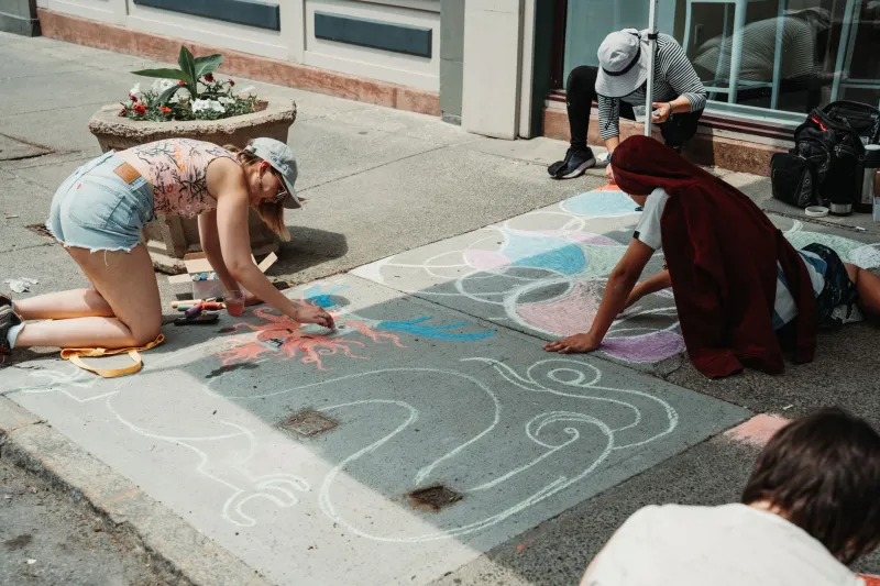 Painted on Pavement, Written in Rain: The Sidewalk Artists Reclaiming America's Streets as Sacred Canvas